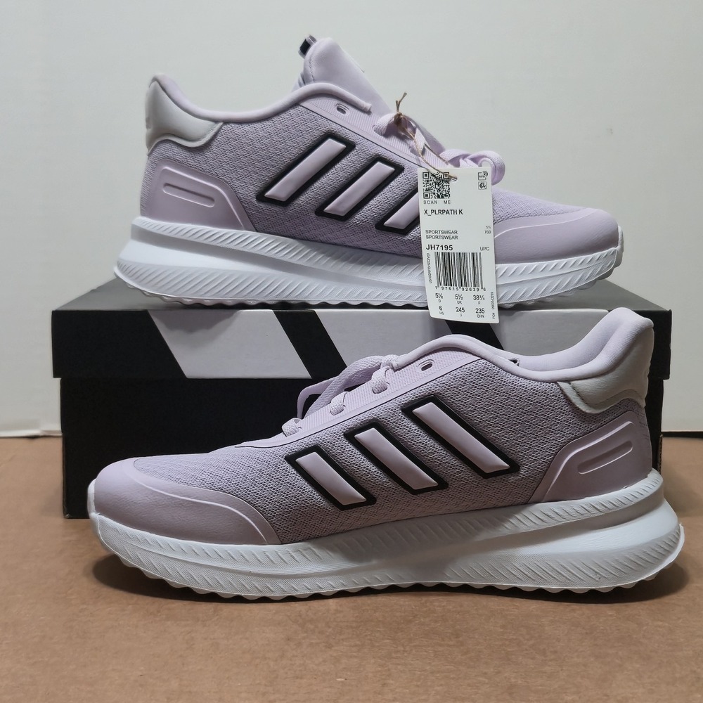 Adidas X_PLRPATHK Big Kids Athletic Running Shoes Lavender Purple Size 6 JH7195